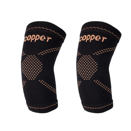 Copper Elbow Compression Sleeve 1 Pair Elbow Brace for Tendonitis and Tennis Elbow for WomenTennis Elbow Brace Fit for MenElbow Sleeves for WeightliftingArm SupportTennis Elbow ReliefCubital TunnelGolfers Elbow